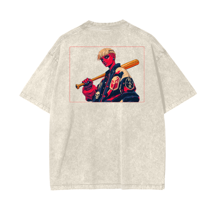 Acid Wash Oversize T-Shirt - 250 GSM