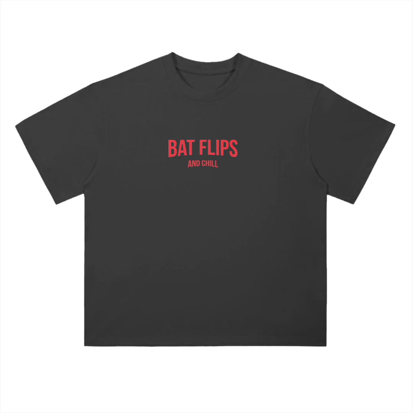 Bat Flips and Chill - Drop Shoulder T-Shirt