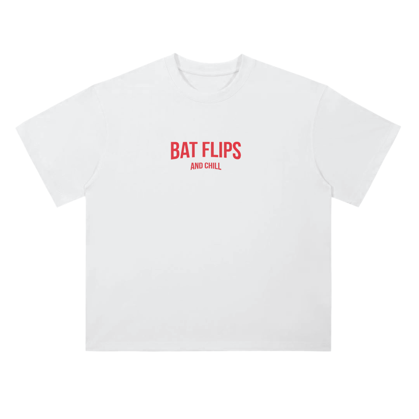 Bat Flips and Chill - Drop Shoulder T-Shirt