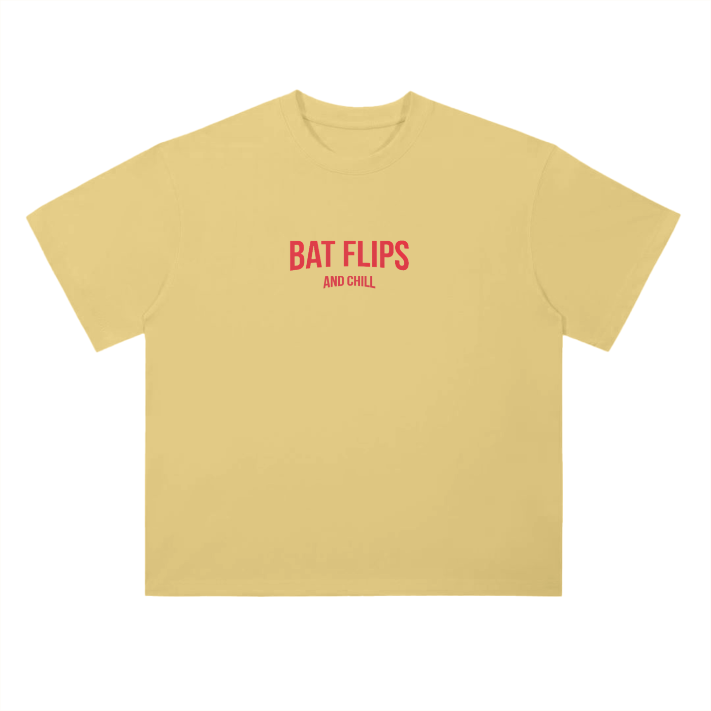 Bat Flips and Chill - Drop Shoulder T-Shirt