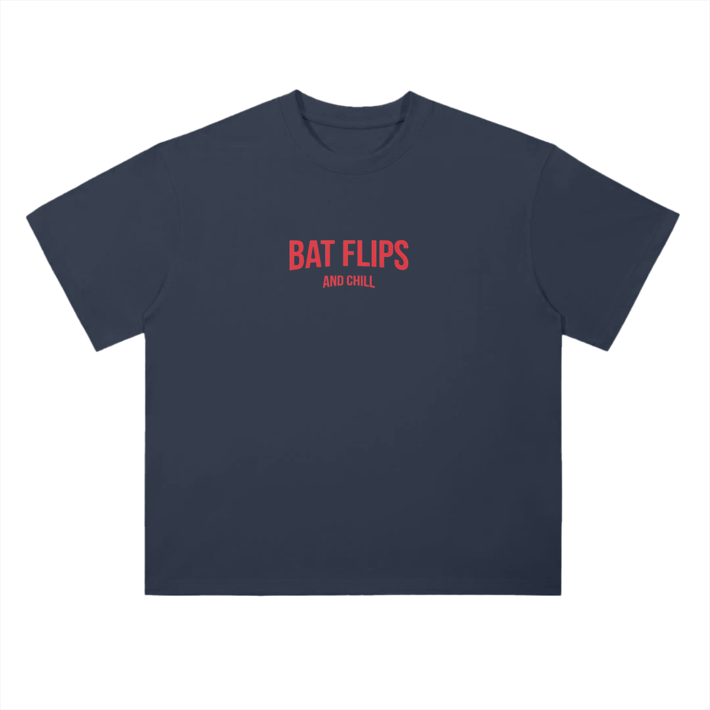 Bat Flips and Chill - Drop Shoulder T-Shirt