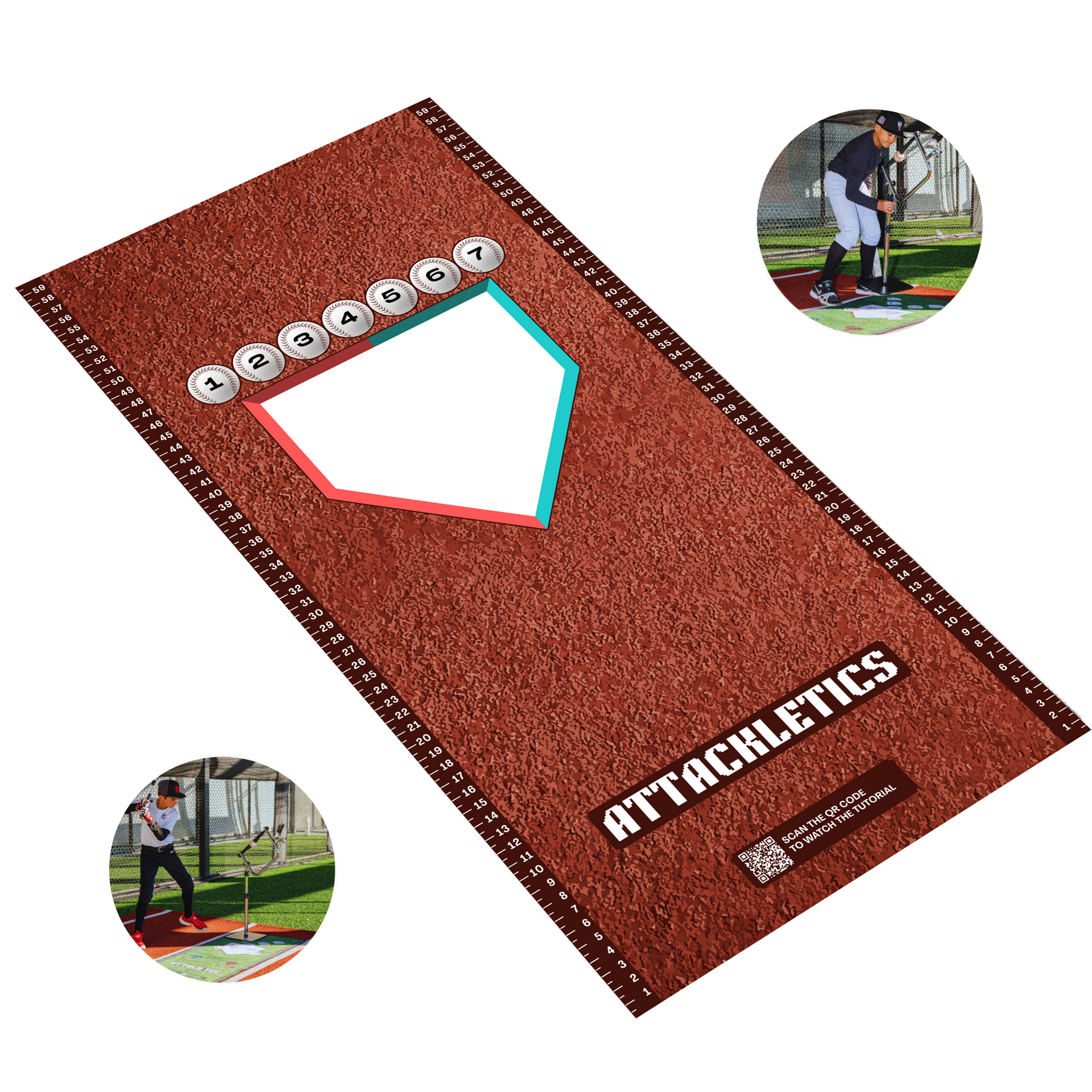 Attack Hitting Mat – Tee Placement Mat | Attackletics