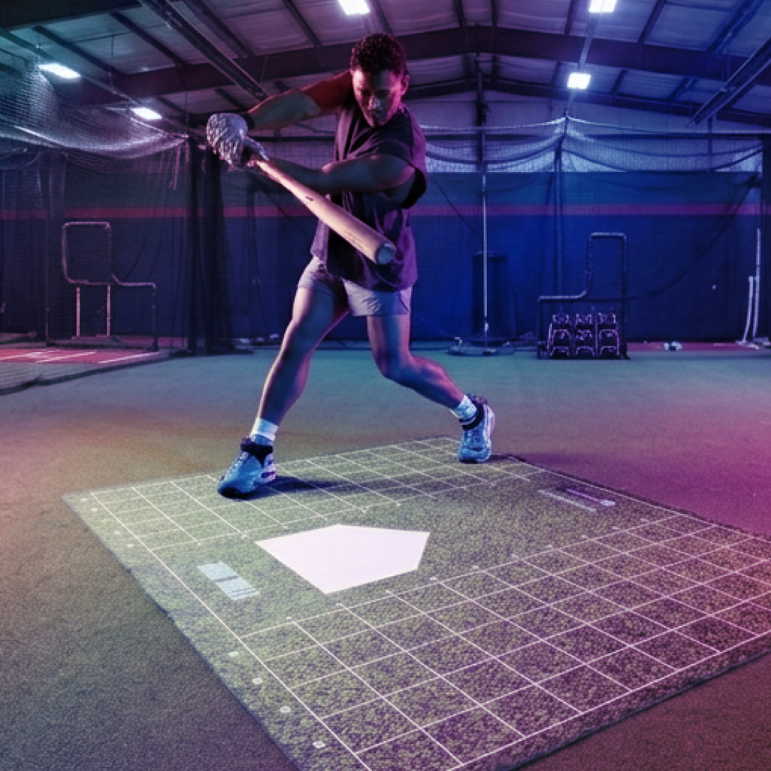 The Attack Stride GUIDE Mat - Baseball & Softball Batting Trainer